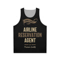 Airline Reservation Agent Unisex Tank Top