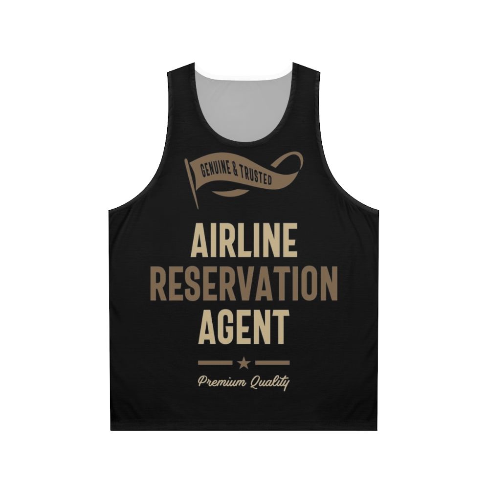 Airline Reservation Agent Unisex Tank Top