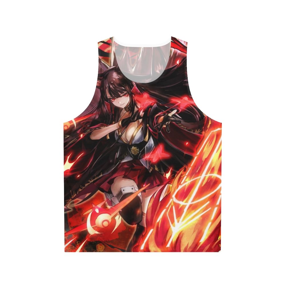 Akagi anime character unisex tank top with kitsune fox design