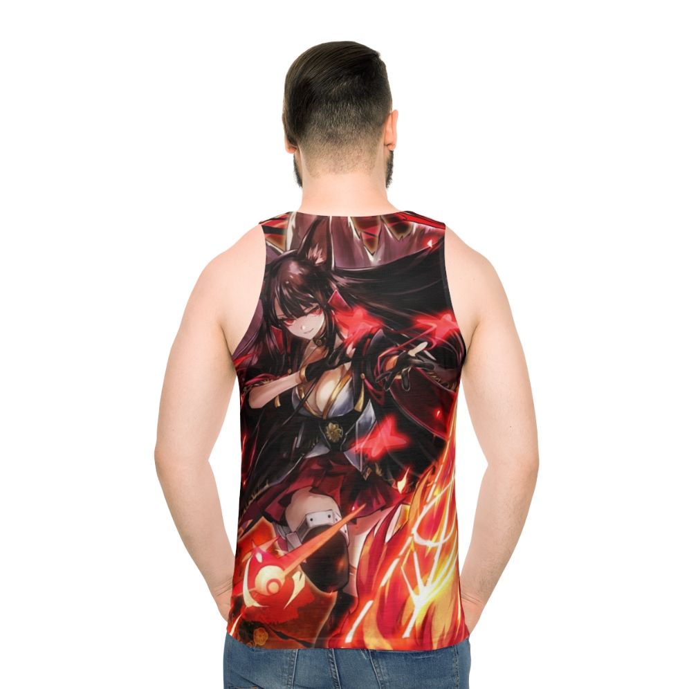 Akagi anime character unisex tank top with kitsune fox design