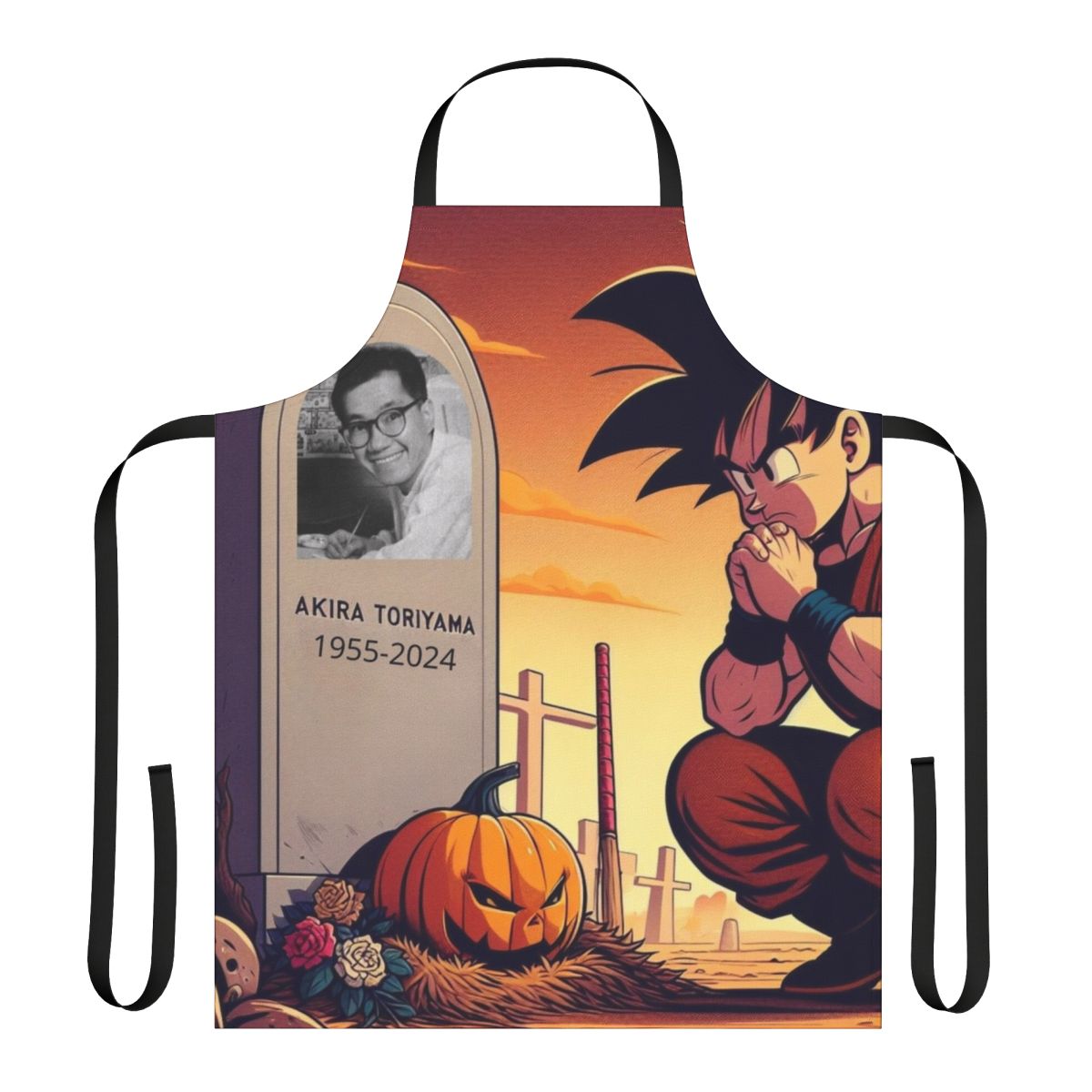 Akira Toriyama-inspired apron featuring iconic Dragon Ball characters