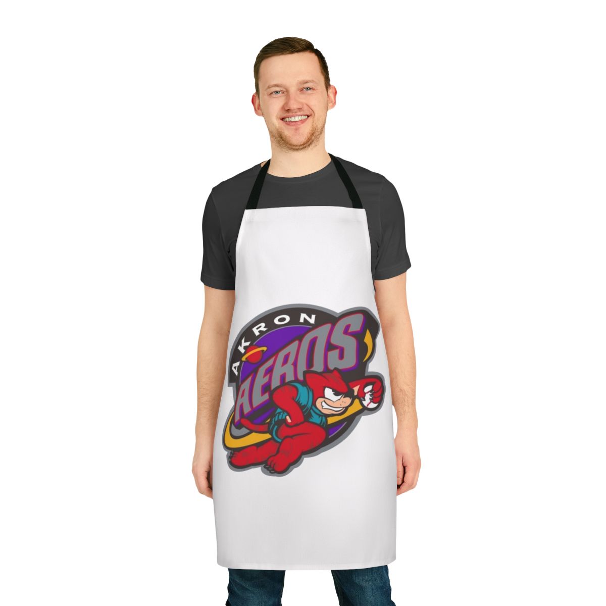 Akron Rubberducks inspired duck logo apron