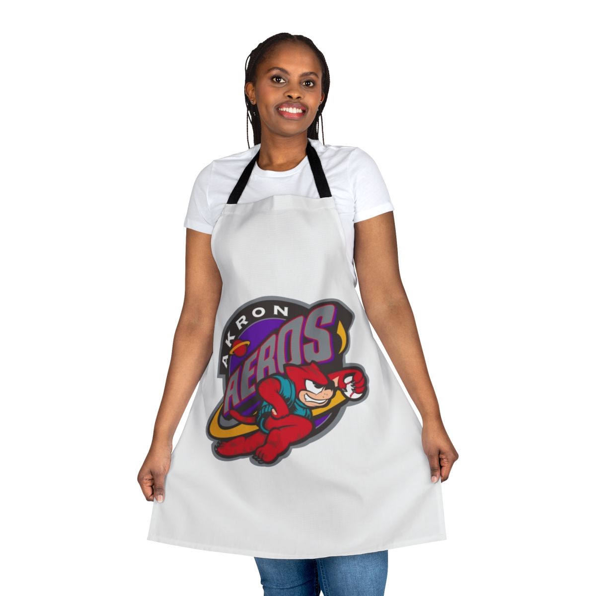 Akron Rubberducks inspired duck logo apron