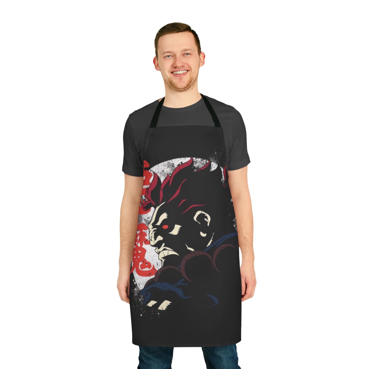 Street Fighter-themed Akuma-inspired cooking apron
