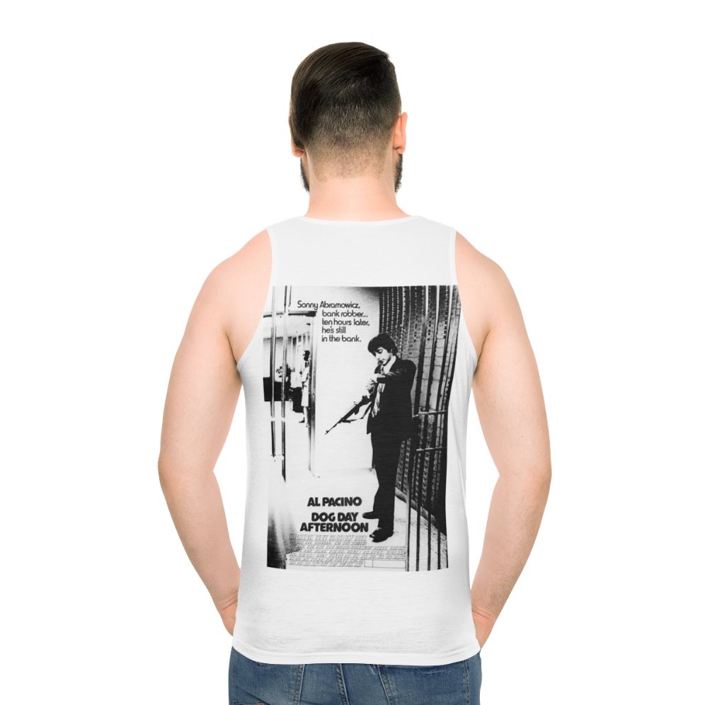 Unisex vintage-style tank top with Al Pacino and "Dog Day Afternoon" graphic