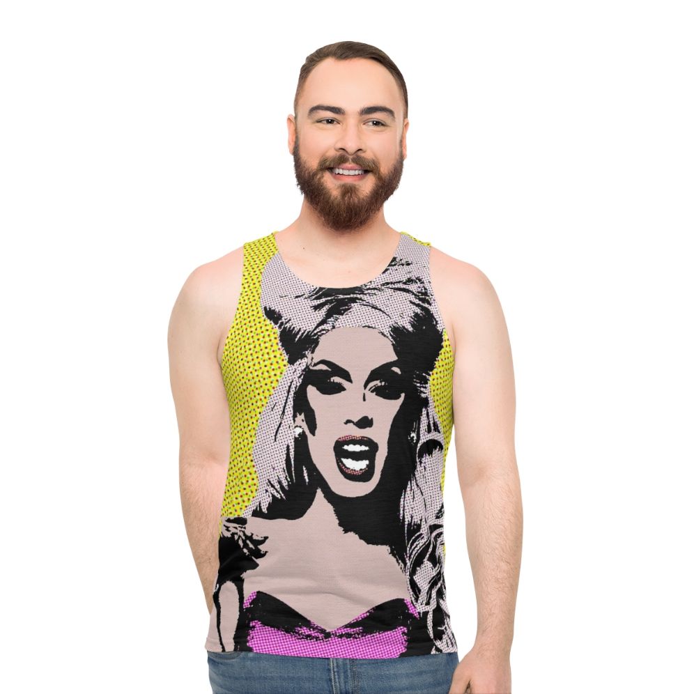 Alaska pop art unisex tank top