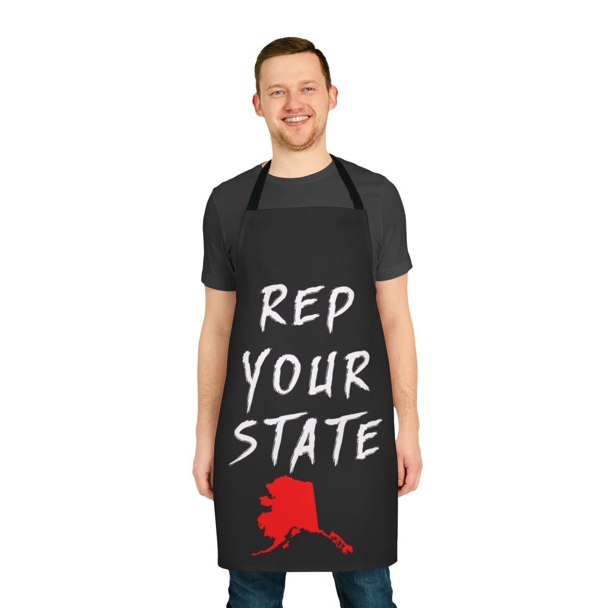 Alaskan state pride themed cooking apron
