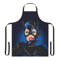 Apron featuring Alejandro Mogollo's distinctive artwork