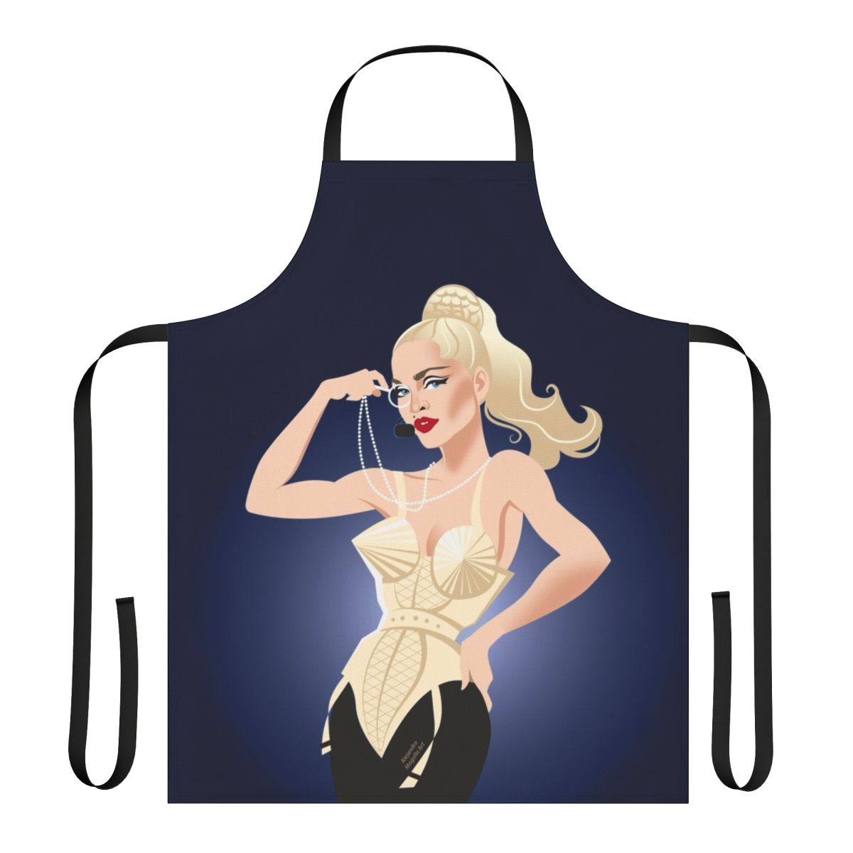 Alejandro Mogolloart Blond Apron - Unique and Artistic Kitchen Accessory