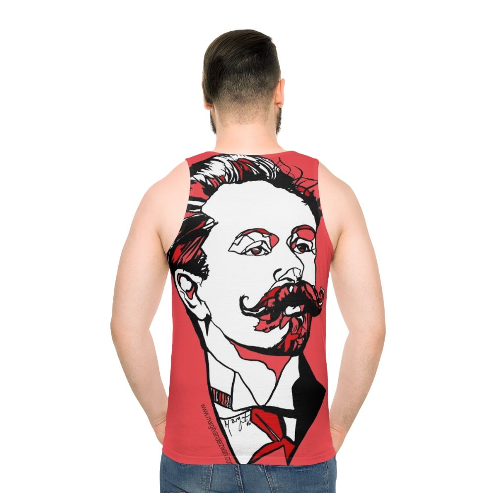 Unisex tank top featuring a portrait of Russian composer Alexander Scriabin