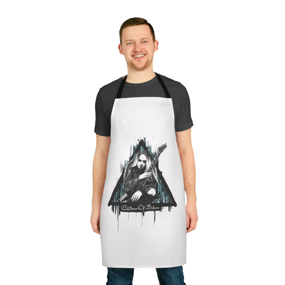 Alexi Laiho Tribute Apron with Grim Reaper and Children of Bodom Design