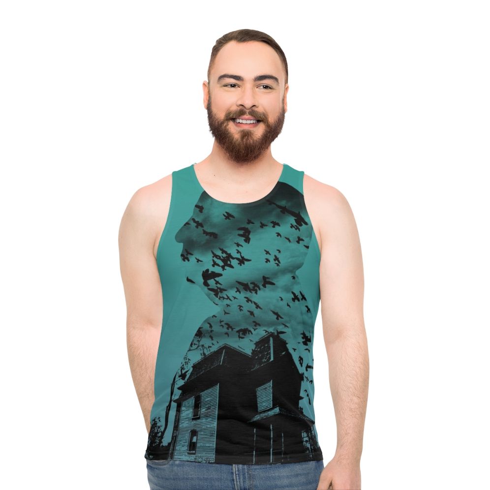 Alfred Hitchcock Collage Gradient Unisex Tank Top