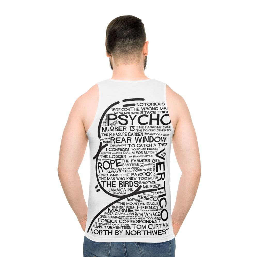 Alfred Hitchcock fan art unisex tank top
