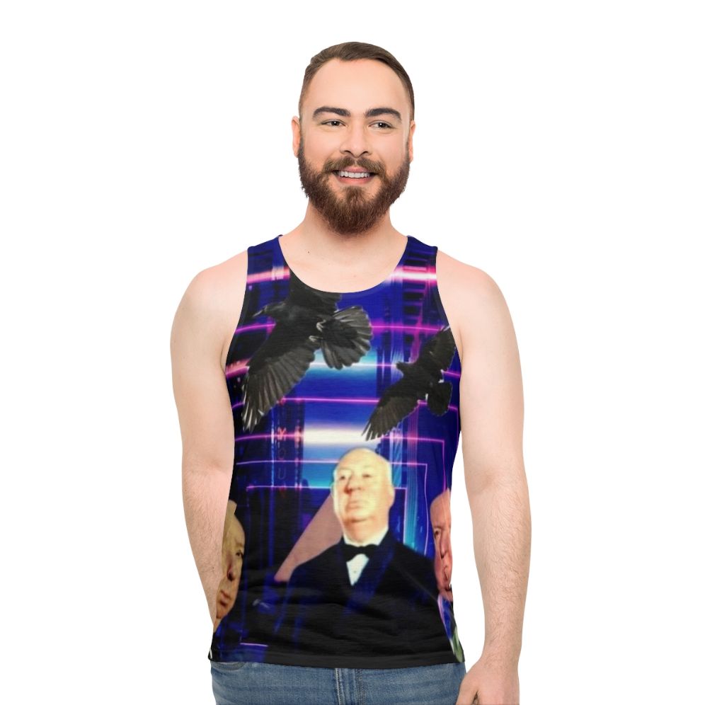 Alfred Hitchcock Fan Art Unisex Tank Top