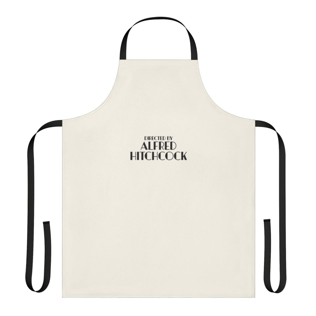 Alfred Hitchcock inspired apron featuring the director's name