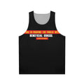 Unisex tank top with iconic Alfred Hitchcock quote