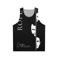 Vintage style unisex tank top featuring Alfred Hitchcock's Rope movie