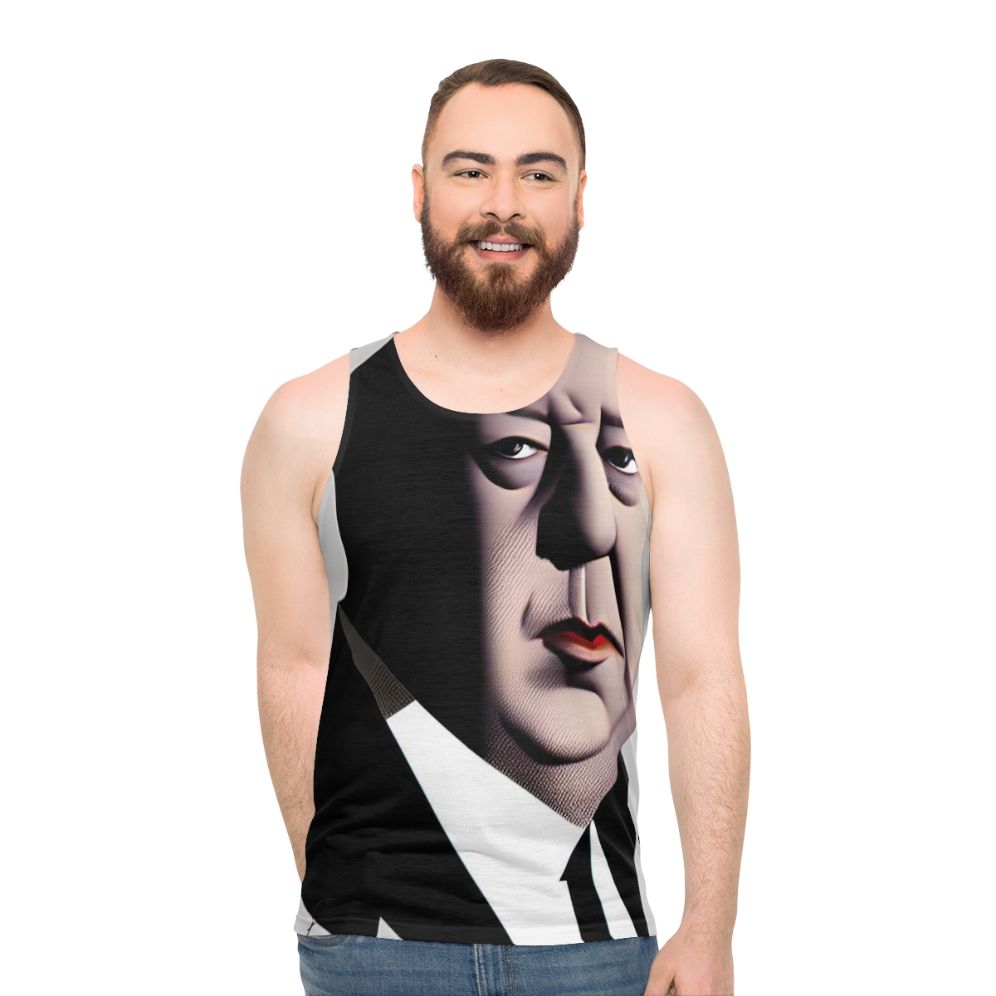 Alfred Hitchcock Inspired Unisex Tank Top