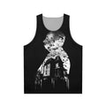 Alfred Hitchcock Unisex Tank Top with Collage Design