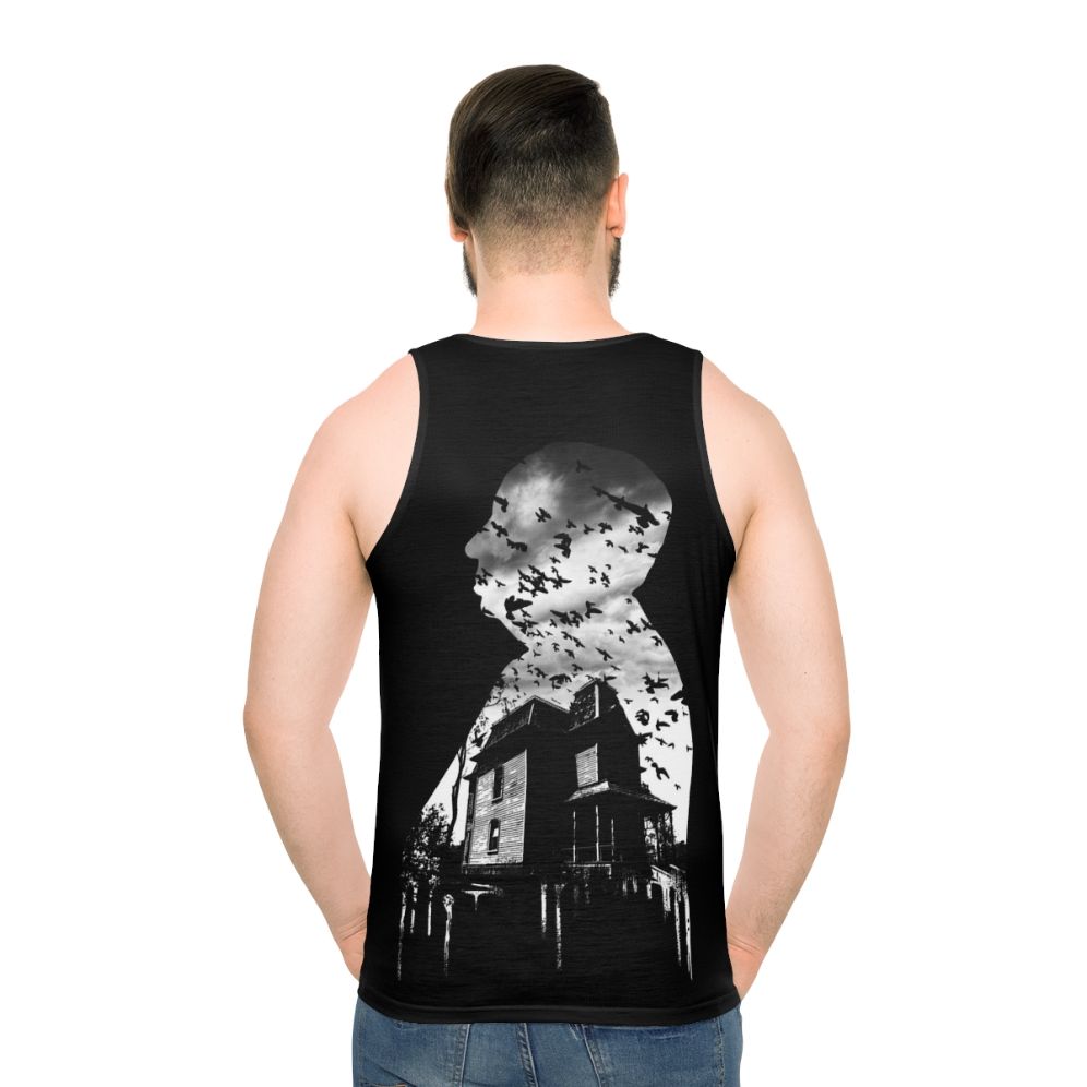 Alfred Hitchcock Unisex Tank Top with Collage Design