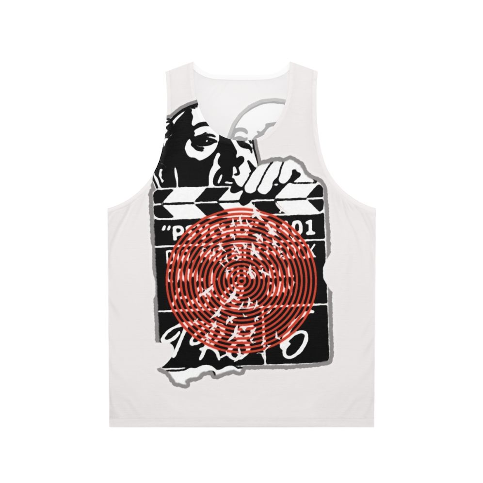 Alfred Hitchcock inspired unisex tank top