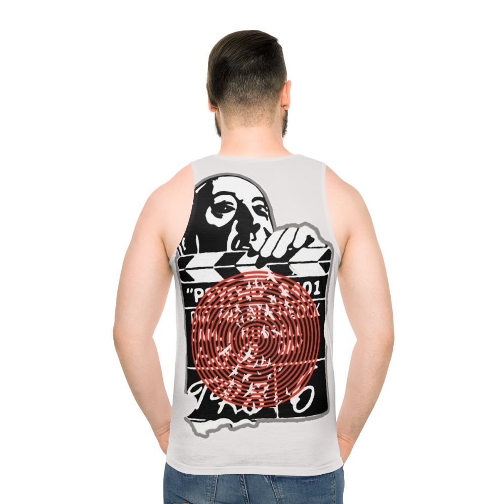 Alfred Hitchcock inspired unisex tank top