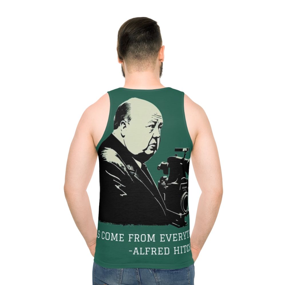 Alfred Hitchcock Illustration Unisex Tank Top