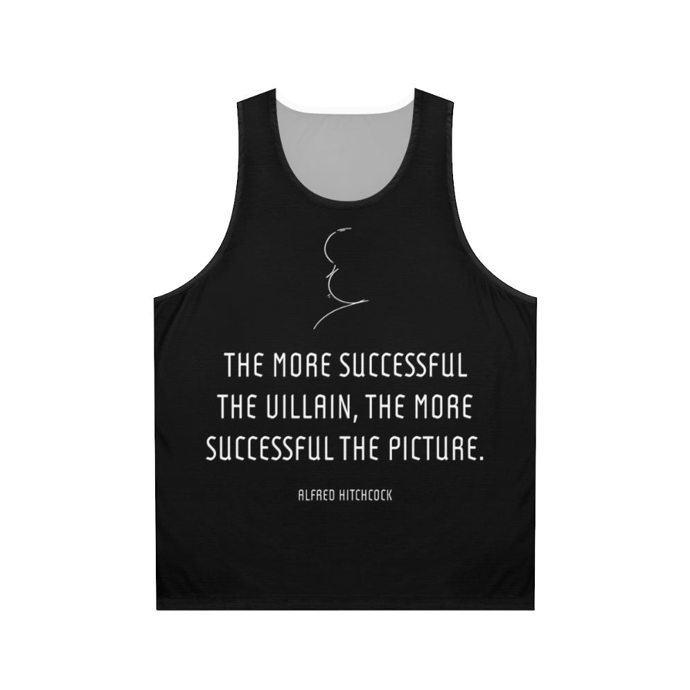 Alfred Hitchcock Villain Quote Unisex Tank Top