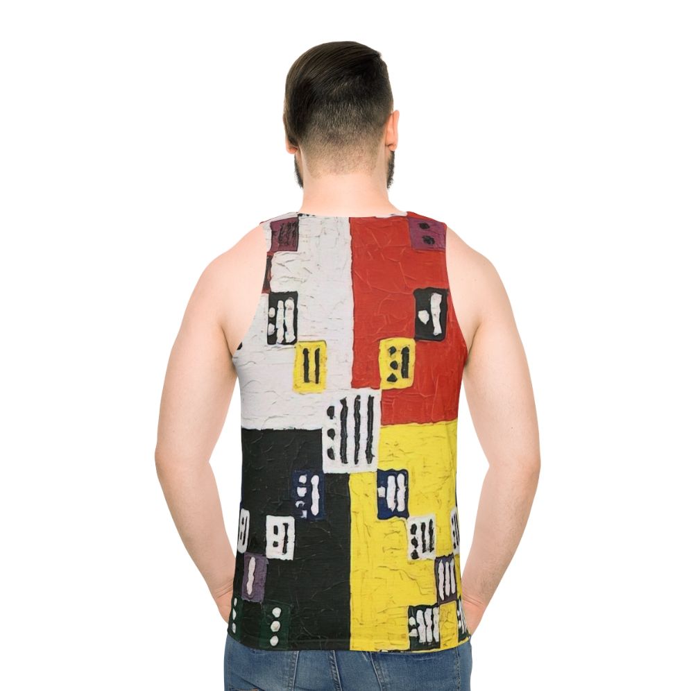 Alfred Jensen abstract geometric art unisex tank top