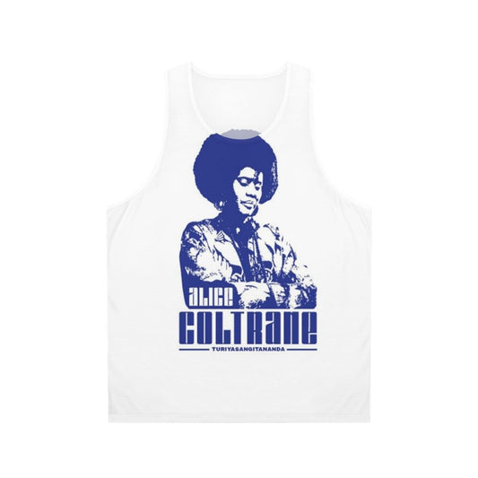 Alice Coltrane Cosmic Jazz Harp Player Unisex Tank Top