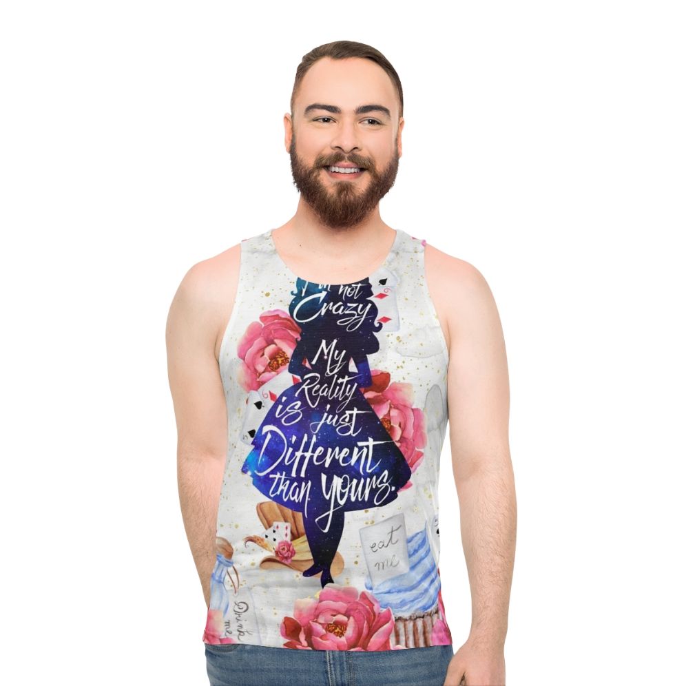 "I'm Not Crazy" Alice in Wonderland Unisex Tank Top