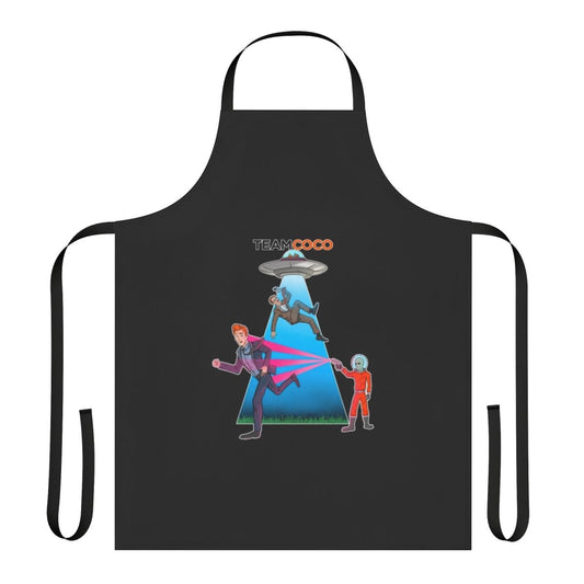 Alien Abduction Sticker Apron - Team Coco Inspired Sci-Fi Cooking Accessory