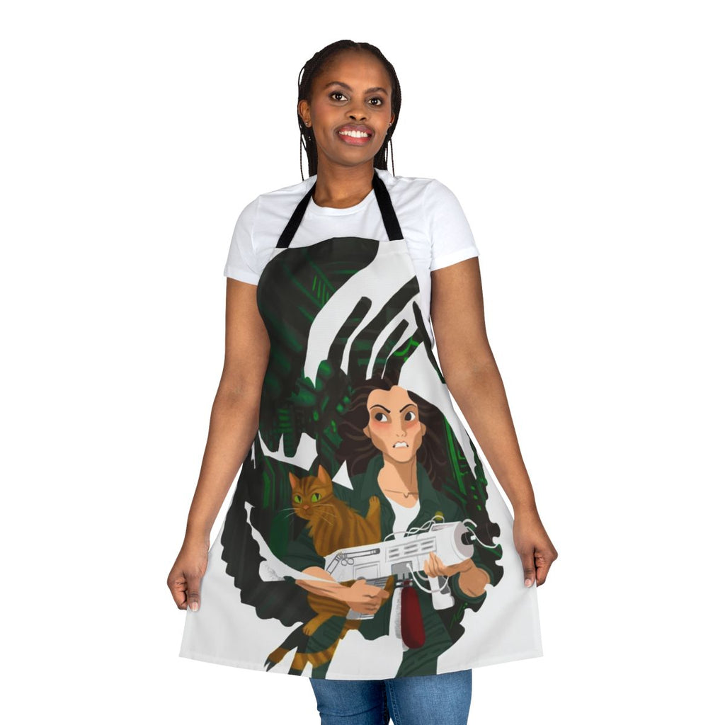 Alien-inspired 1979 movie apron featuring iconic imagery from the classic science fiction film