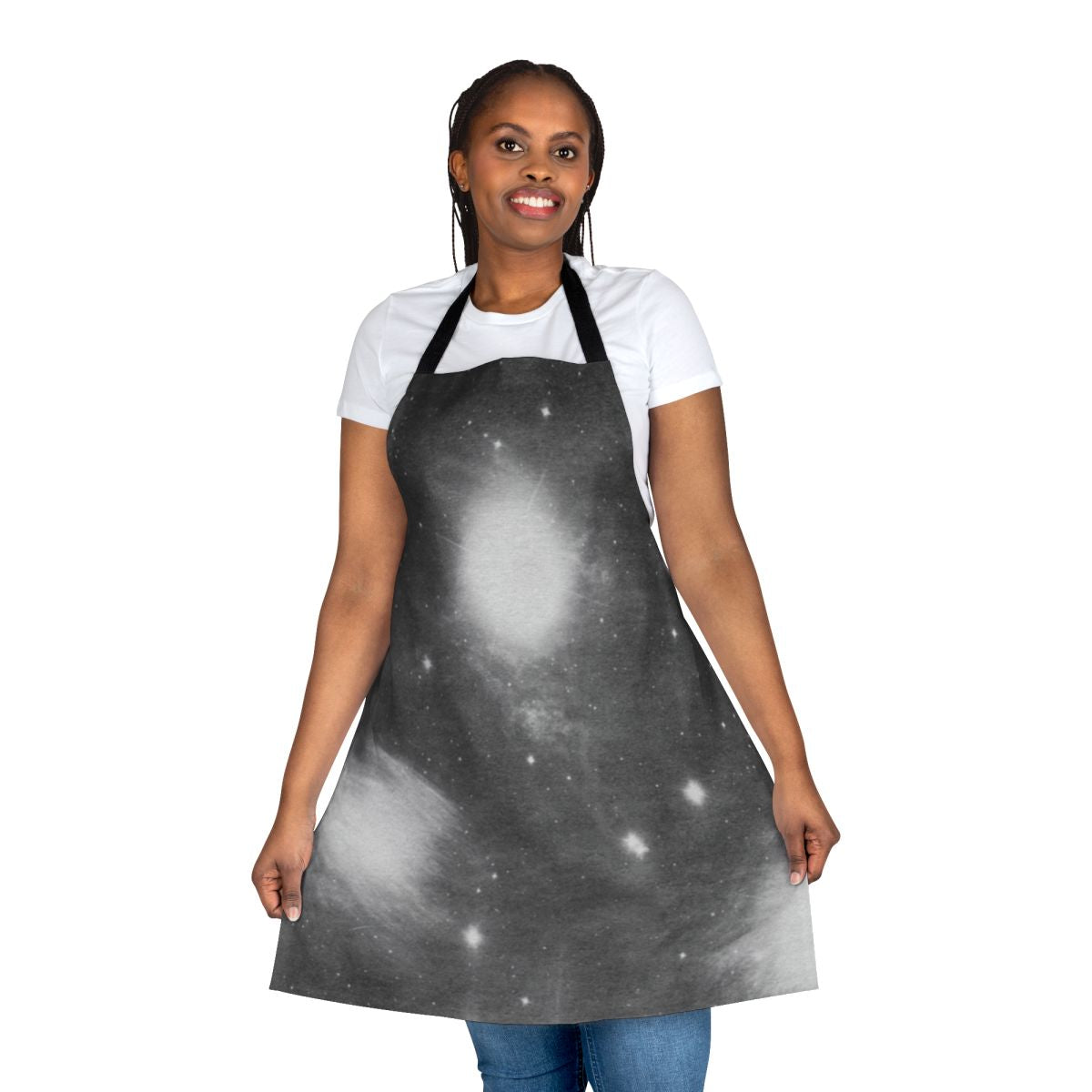 Alien-inspired ambient music apron featuring the artistry of A.I.A.