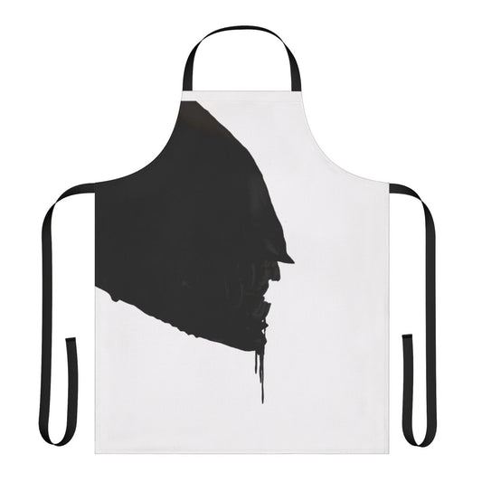 Alien-inspired apron with Giger-style xenomorph design
