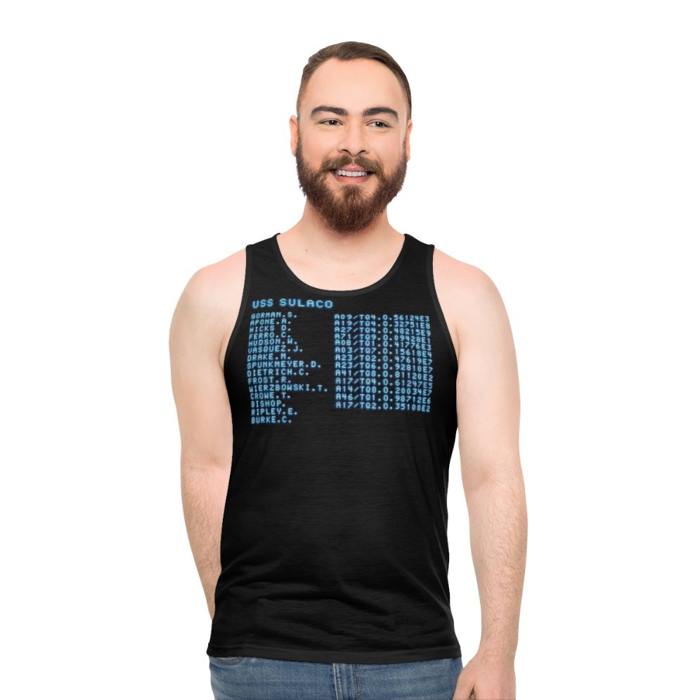 Alien inspired Roll Call unisex tank top