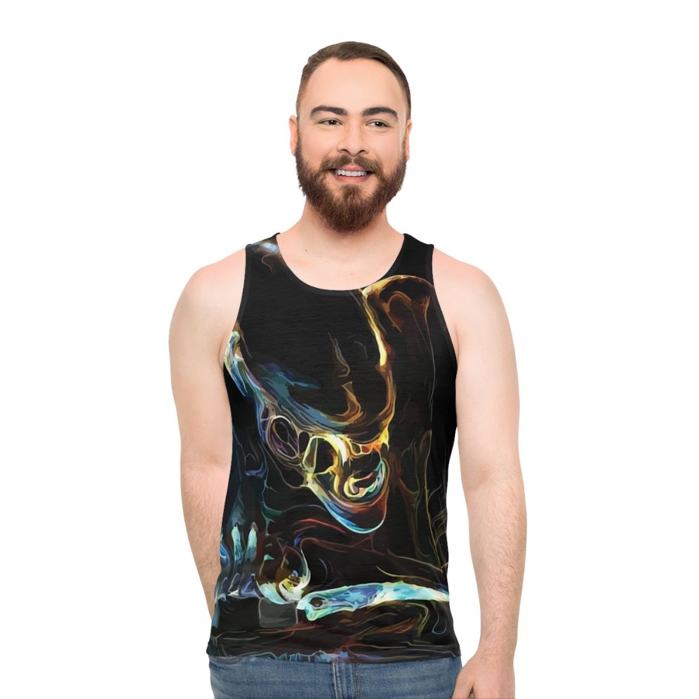 Alien sci-fi unisex tank top