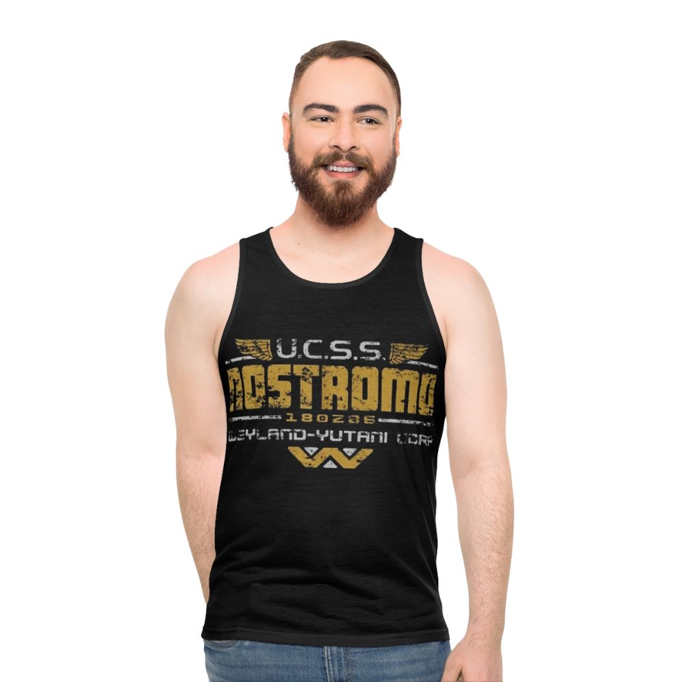 Aliens Vilem Unisex Tank Top with Funny Film Quotes