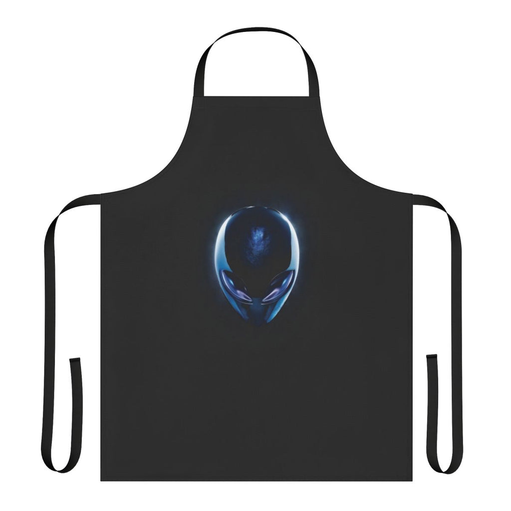 Alienware-inspired apron with Alienware symbol and laptop graphic