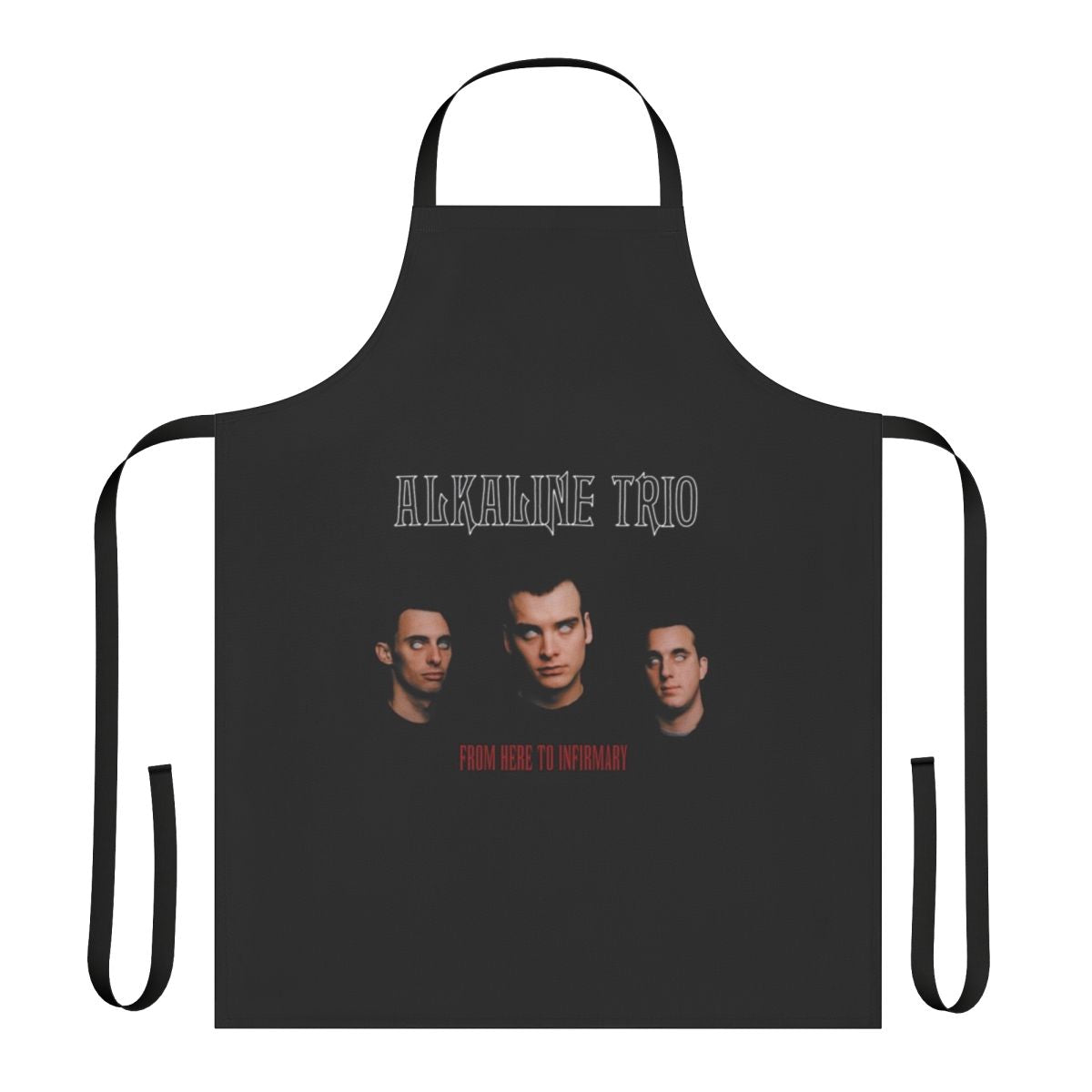 Alkaline Trio Inspired Apron with From Here to Infirmary Album Artwork