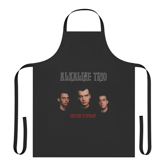 Alkaline Trio Inspired Apron with From Here to Infirmary Album Artwork