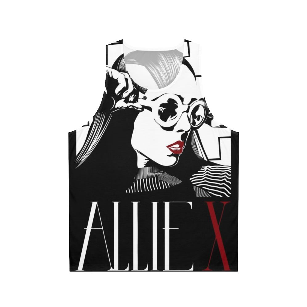 Allie X portrait unisex tank top