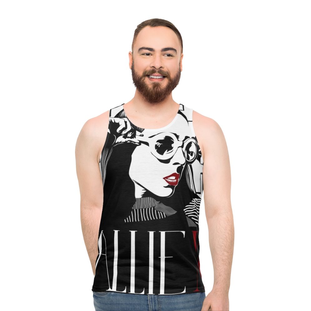 Allie X portrait unisex tank top