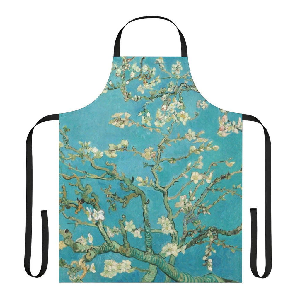 Almond Blossom Inspired Apron featuring Impressionist-style Artwork