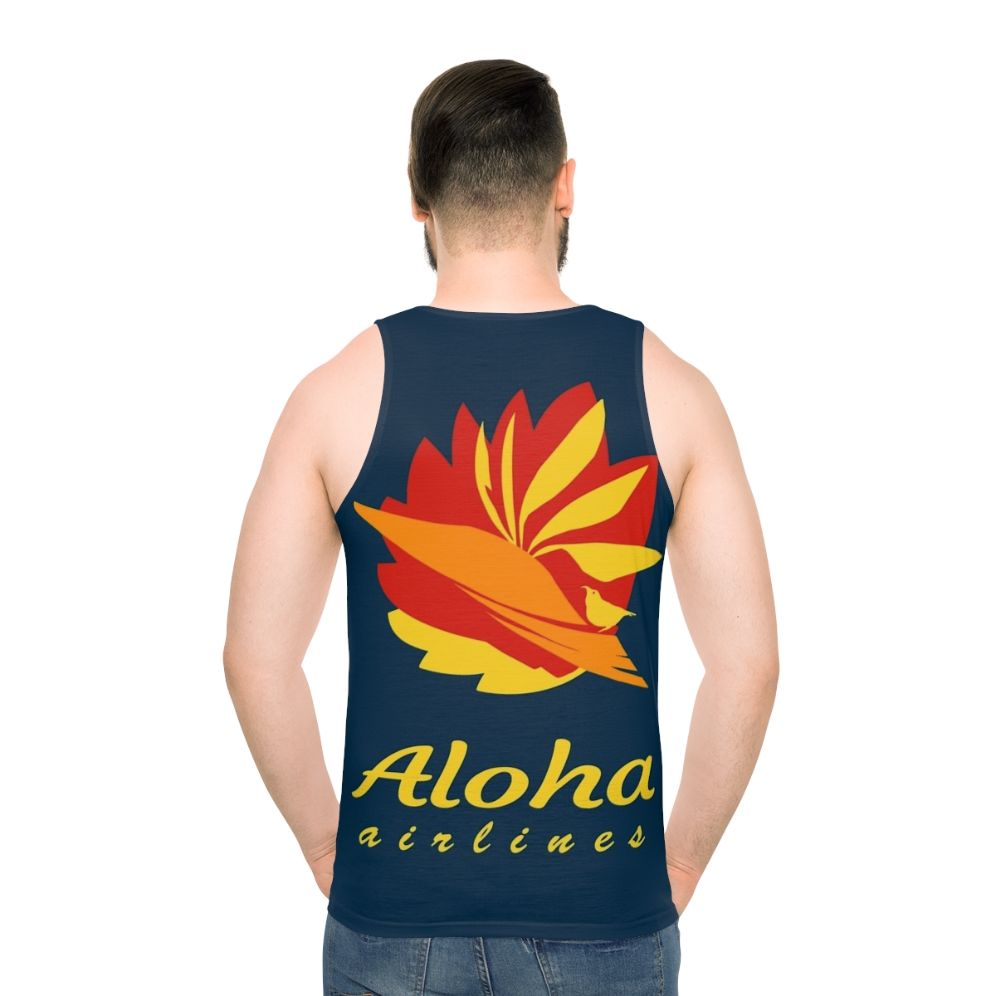 Aloha Airlines vintage unisex tank top featuring classic airline logo