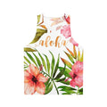 Aloha tropical hawaiian floral watercolor unisex tank top