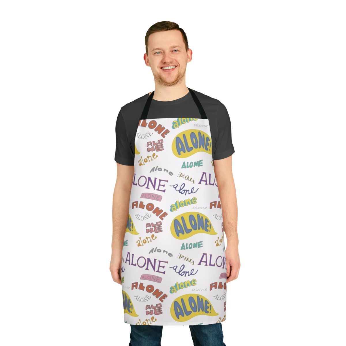Alone Spongebob Meme Apron featuring Squidward