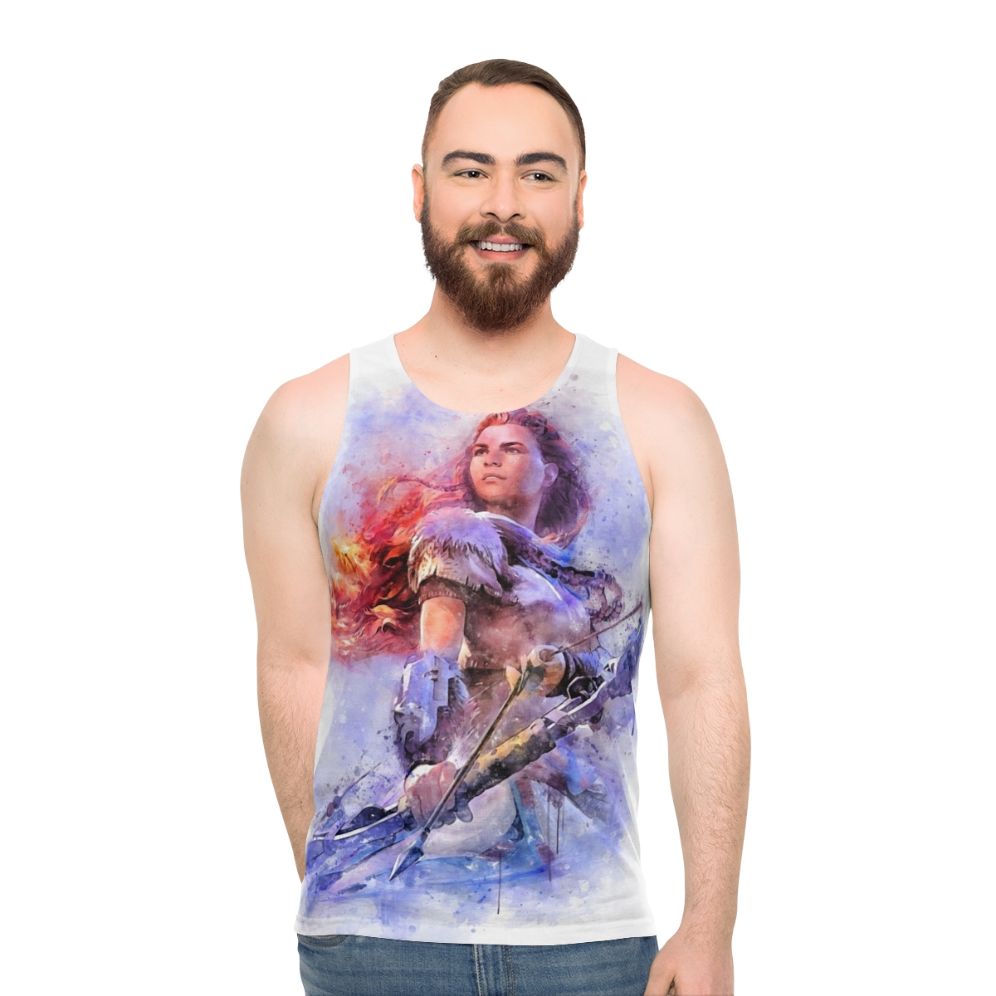 Aloy Watercolor Unisex Gaming Tank Top