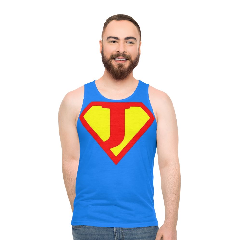 Alphabet Super Letter Unisex Tank Top
