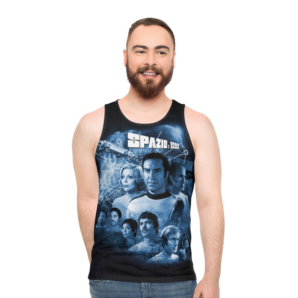 Alphan Blue Moon 1 Spazio 1999 Unisex Retro Tank Top